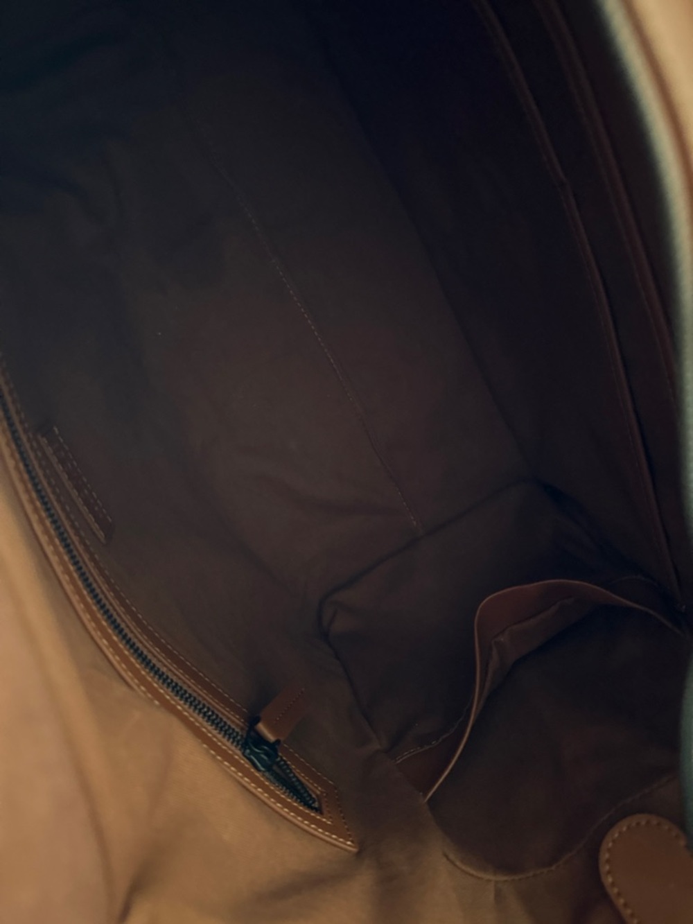 MONOS Brown Leather Tote - Structured Everyday/Travel Carry - Picture 9 of 16